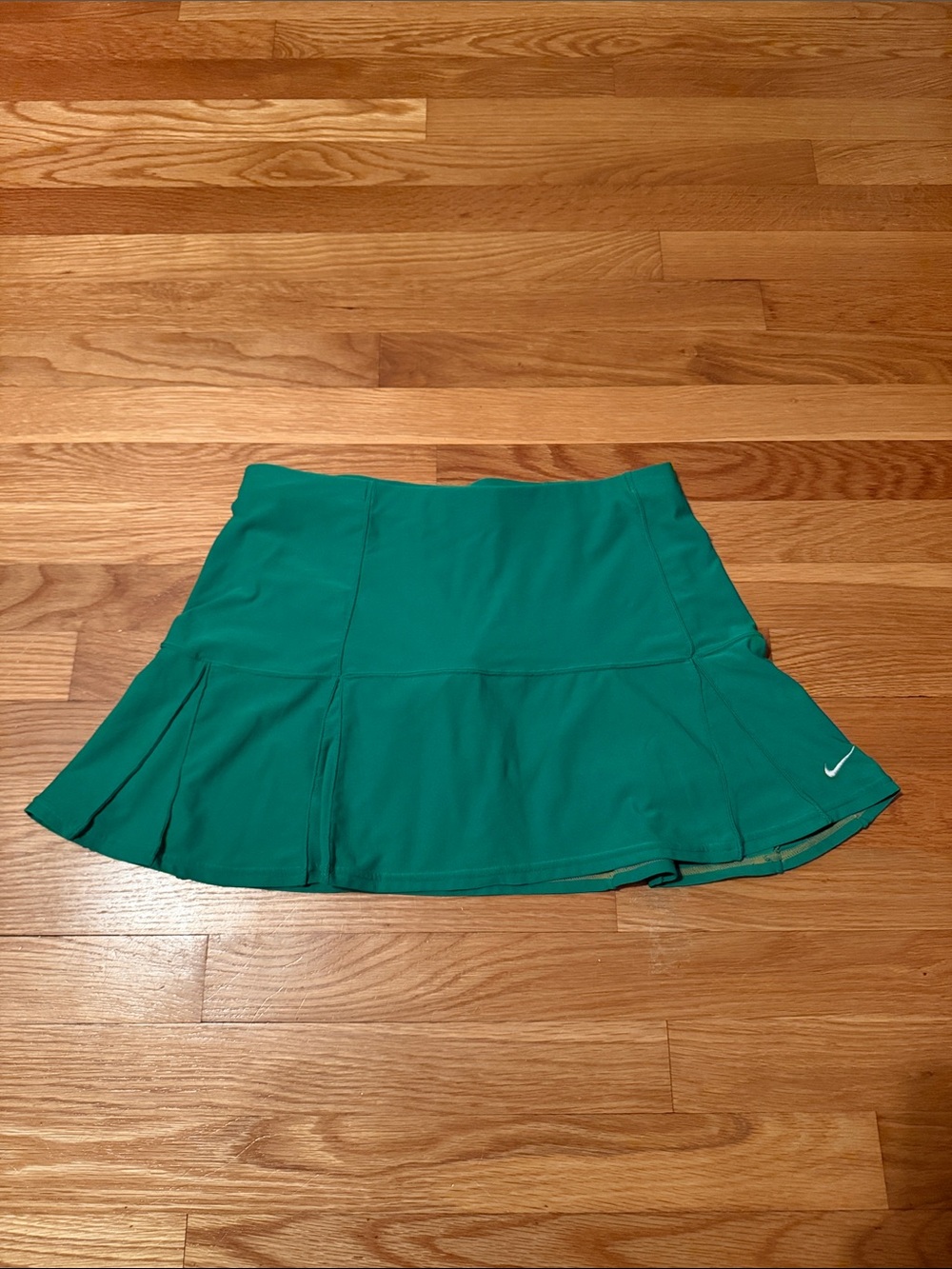 Nike Green Flared Athletic Skirt with Swoosh